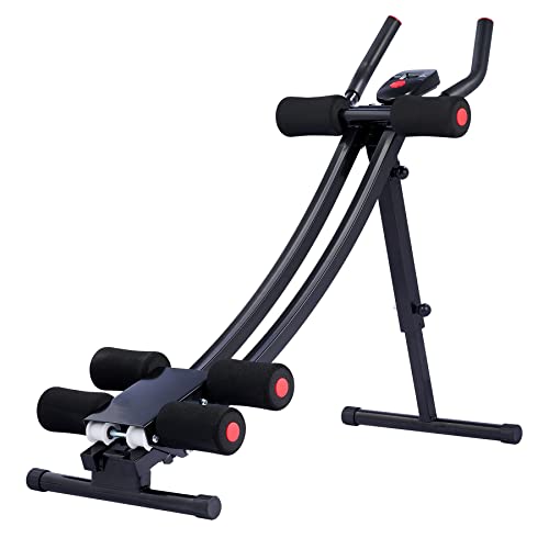Ab Machine for Home Gym - Core Strength Trainer with 4 Intensities
