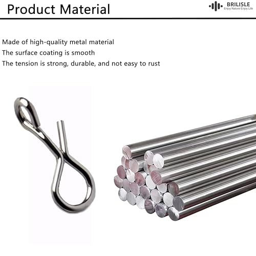 Quick Release Fly Fishing Clips - Stainless Steel, 50PCS