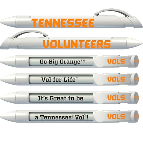 Tennessee Volunteers Rotating Message Pen Set - 6 Pack