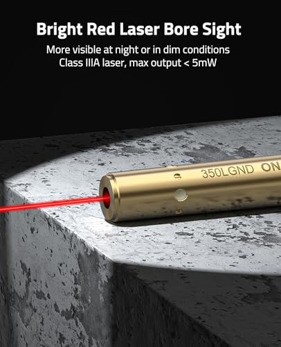 CVLIFE 350 LGND Laser Bore Sight for 5.56, .223, 9x43mm, 450 Bush, Model 350 LGND