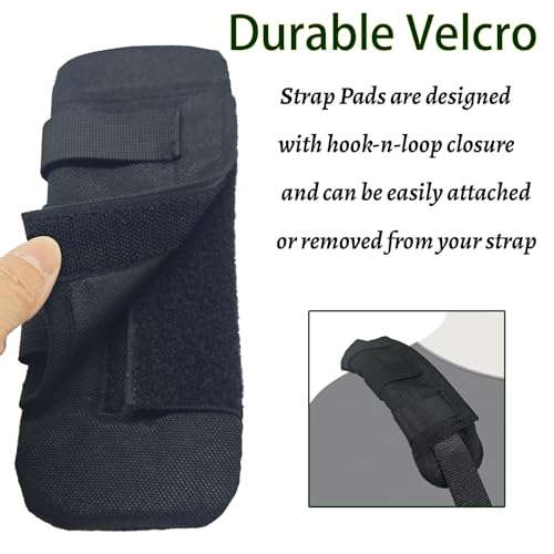 Soft Breathable Shoulder Strap Pad – 2 Pack Tactical Vest Pads - Black