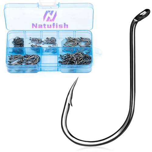 Octopus Fishing Hooks Set - Barbed Beak Saltwater, 250pcs #10~#2
