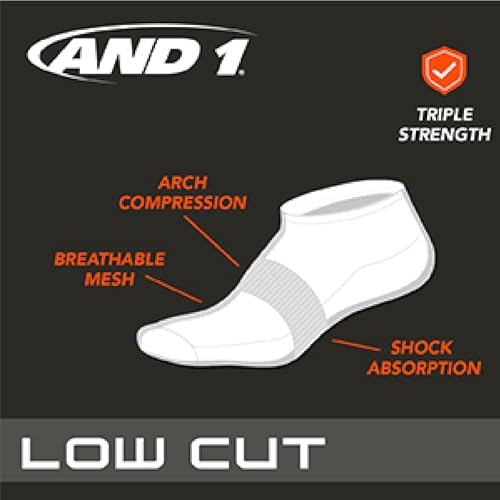Boys Low Cut Cushioned Athletic No Show Socks - 8 Pack White