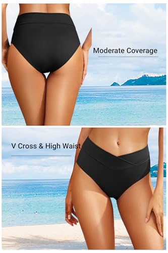 Tempt Me Women V Cut Bikini Bottom Full Coverage Swimsuit Only 2026