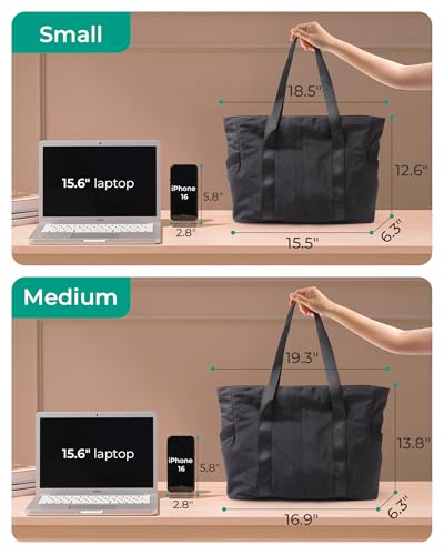 Women's Tote Bag with Zipper - Versatile Work & Travel Tote