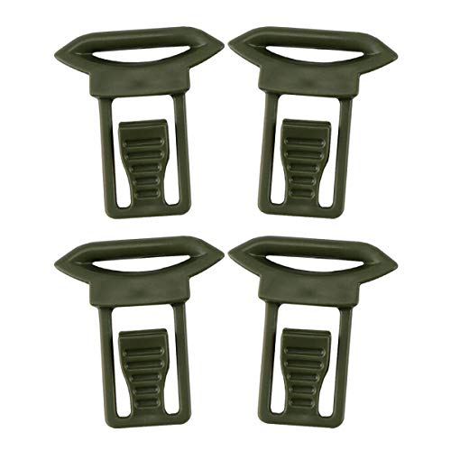 Quick Release Goggle Clips for Airsoft Helmet - OD Green