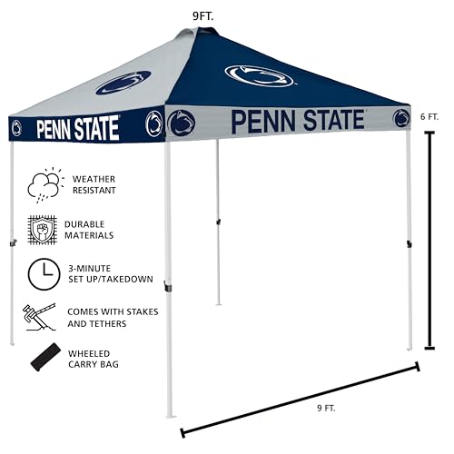 9x9 ft. Team Color Pop-Up Canopy with Logos - Multi