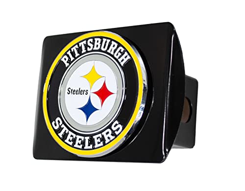 Pittsburgh Steelers Hitch Cover - Black Metal with 3D Logo