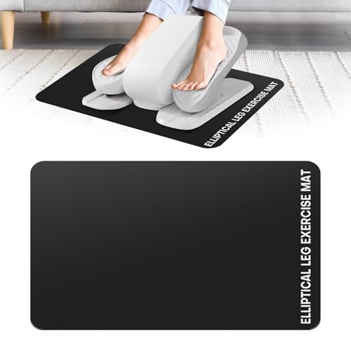 Non-Slip Under Desk Elliptical Mat for Peloton - Black 1 Pc