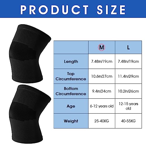 WLLHYF Kids Knee Sleeve Brace - Medium, Pain Relief & Support for Sports