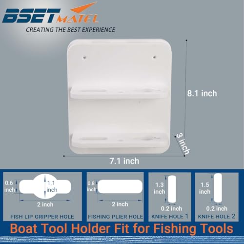 Boat Knife and Plier Holder with Marine Storage Organizer - Close Knife Rest