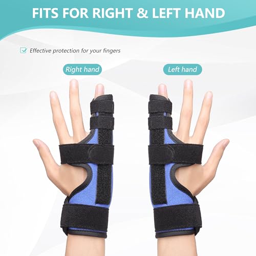 Fibee Pinky Finger Splint S/M Adjustable Hand Brace for Fracture & Arthritis
