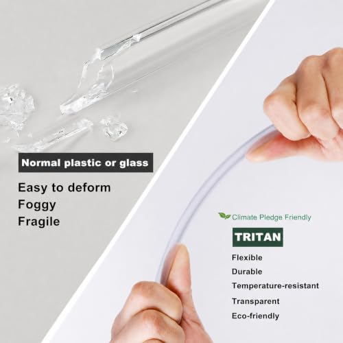 Replacement Straw Set for ThermoFlask Bottles - 6 Straws, Brushes & Cutter