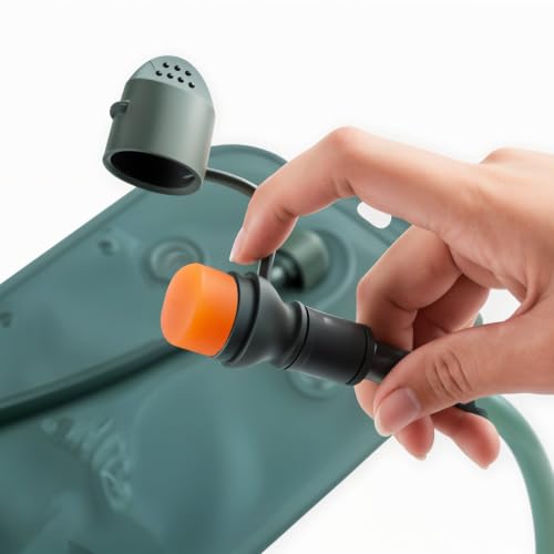 8-Piece Bite Valve Replacement Mouthpiece - Orange Hydration Bladder Accessory
