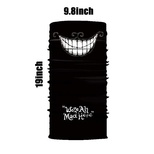 Seamless Neck Gaiter Bandana Face Mask - Weird Smile