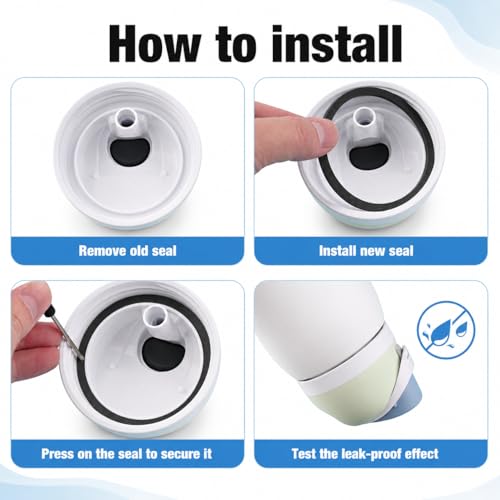 Silicone Replacement Gaskets for Owala FreeSip Lids - 6 Pack