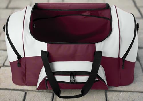 Large Virginia Tech Duffel Bag - Deluxe Hokies Luggage - Maroon