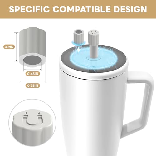 Magnetic Silicone Straw Covers for Brumate Tumblers - Dune, 2 Pack