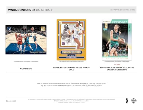 2025 Panini Donruss WNBA Mega Trading Card Box - 15 Packs, 1 Autograph