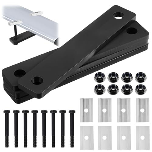 Rooftop Tent Mounting Hardware Set - 28 Pcs Black Installation Kit