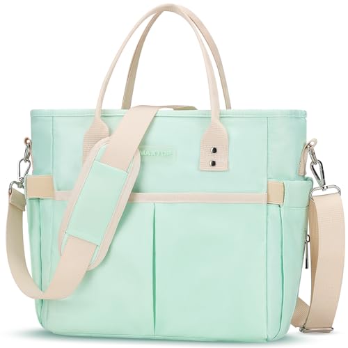 MAXTOP Insulated Lunch Bag for Women Large Green - Leakproof Cooler with Wide-Open Pocket, Removable Shoulder Strap
