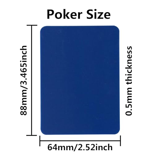 Poker Cut Cards - 12 Pack Multi-Color Plastic Cutting Cards