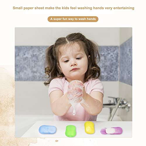 400 Sheets Portable Soap Paper for Travel - Multicolor