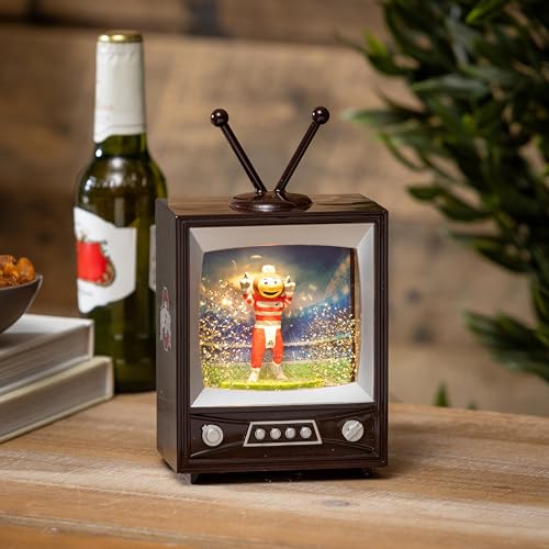 Ohio State University Snow Globe Lantern - Vintage TV Design