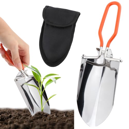 Folding Camping Shovel - Mini Lightweight Stainless Steel 8.8"
