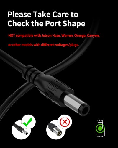 42V Charger for Jetson Electric Bikes and Scooters - Compatible Models