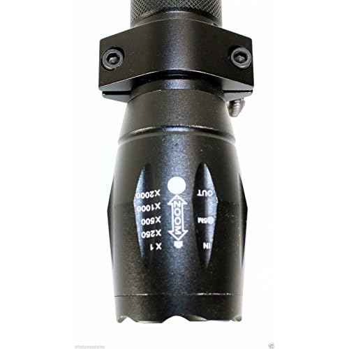 Trinity 1000 Lumen led Flashlight for mossberg 500 Pump Home Defense Tactical Hunting Optics Aluminum Black Picatinny Weaver Mounted Adapter Single Rail Mount.