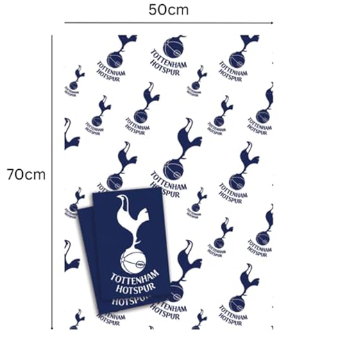 Tottenham Hotspur FC Wrapping Paper - 2 Sheets & 2 Tags