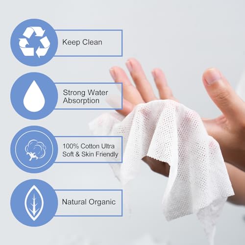 Disposable Compressed Towels, Towel Tablets, 100 Count