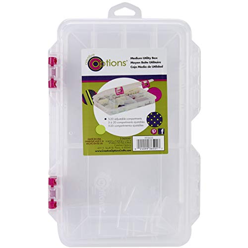 Pro-Latch Utility Organizer with 5-20 Adjustable Compartments - Multi-Color