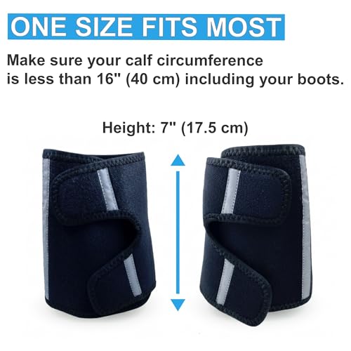 Neoprene Gaiters for Hiking, Yard Work & Outdoor Safety - Adjustable & Reflective