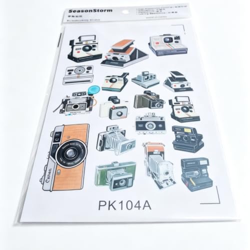 Vintage Camera Aesthetic Stickers - 2 Sheets for Planners