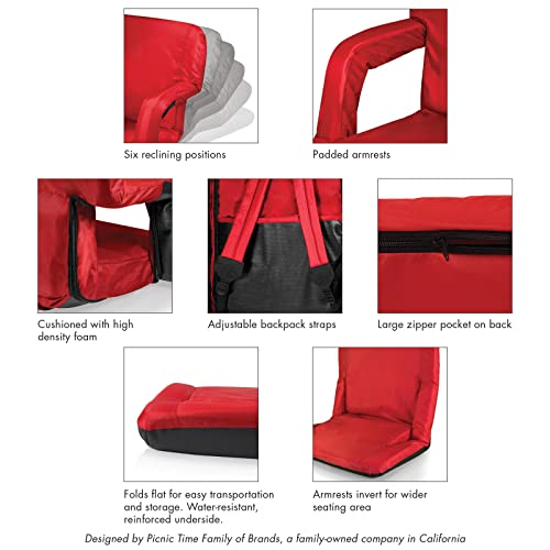 NFL Kansas City Chiefs Portable Reclining Stadium Seat - Red