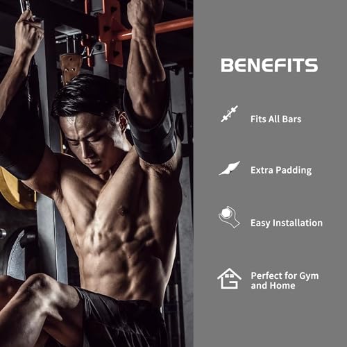 Hanging Ab Straps for Pull Up Bar - Black Gym Ab Sling Straps