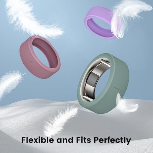 Silicone Ring Cover for Oura Ring Gen 3/4 - Size S (6/7/8/9/10), 10 Colors