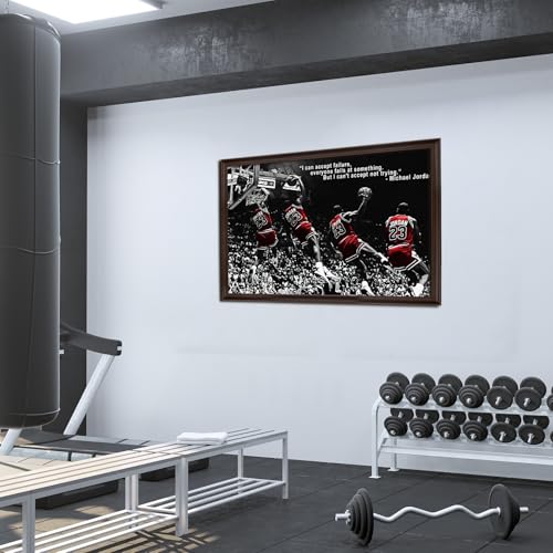 Michael Jordan Large Sports Poster - 24"x32" Unframed Canvas - Pattern D