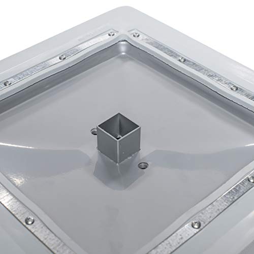 Pro Style Molded Rubber Base Set - Ground Anchored, 15" x 3" (Set of 3)