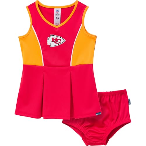 NFL Baby Girls Cheerleader Dress and Diaper Cover Set