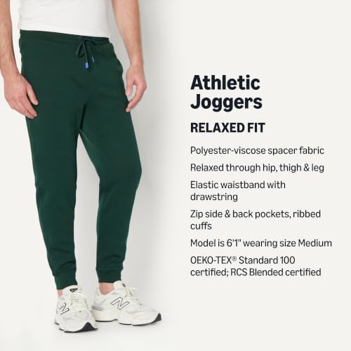 Amazon Essentials Men's Active Relaxed-Fit Jogger XX-Large Dark Green