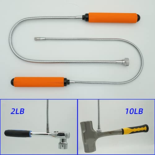 GUTIMORE Magnetic Pickup Tool Set FM2+10 2LB & 10LB, 25/26-Inch Flexible Extension
