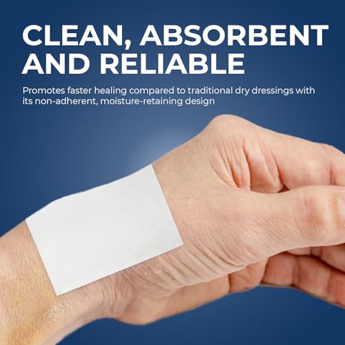 Sterile Non-Stick Wound Care Pads, Highly Absorbent, 3x4 Inch, Pack of 100
