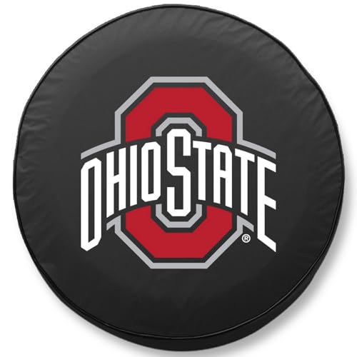 Ohio State University Exact Fit Tire Cover - Black / F