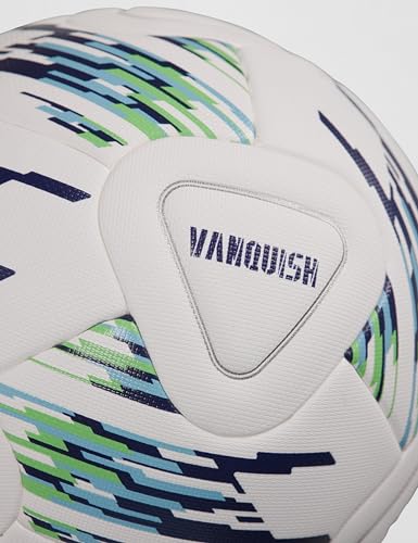 Wilson NCAA Vanquish Soccer Ball - Size 5, White/Blue/Green