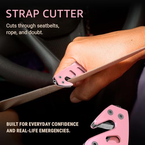 Pink Pocket Knife for Women - Legal Small 2.68 Inch Serrated Blade