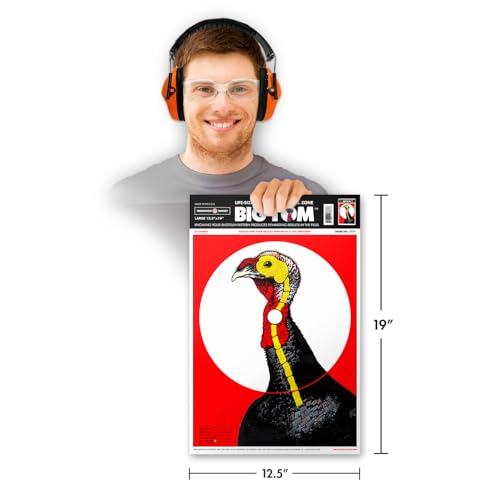 Life-Size Turkey Shooting Target - 12.5x19 Inch - 10 Pack