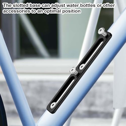 Bike Bottle Cage Adapter with 2 Slots, 6 Screws & Screwdriver